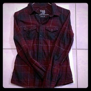 TNA plaid shirt